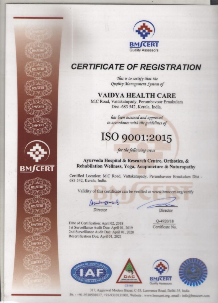 vaidyacer - Best Ayurvedic Centre in Kerala